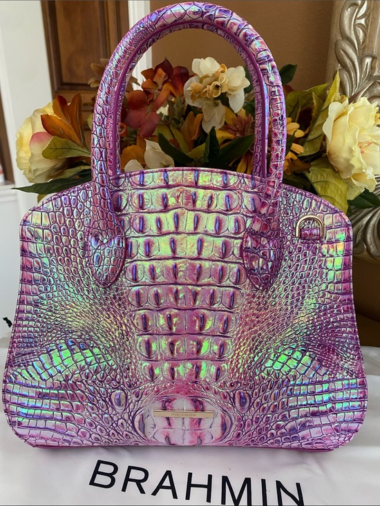 Brahmin Handbags - Brahmin Rosetta and matching Lennon wallet, Purple Iris